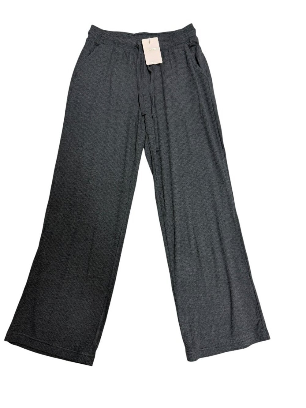 NWT Heartnice (Amazon) Charcoal Gray Wide Leg Lounge Pants Size Small
